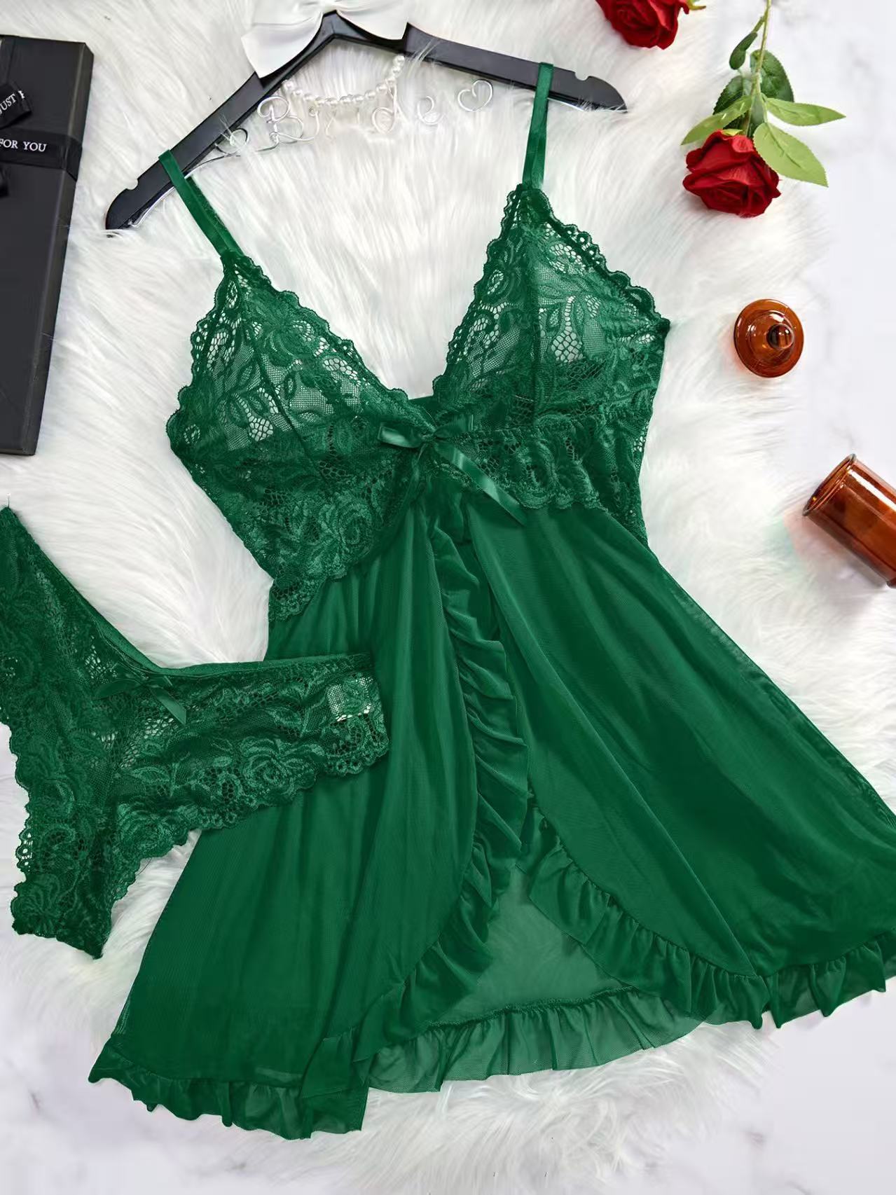 V-neck Lace Camisole Multi-color Set Sexy Lingerie