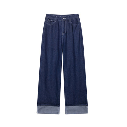 Womens European And American-style Zip-up Jacket And Jeans Set